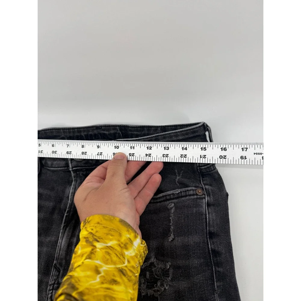 American Eagle Mens Ne(x)t Level Airflex Distressed Denim Shorts Black 30